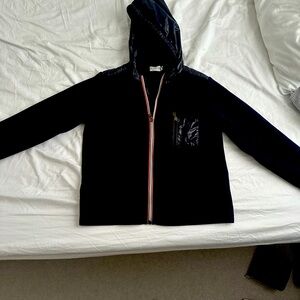 Moncler fleece zip up hoodie.  Boys size 14